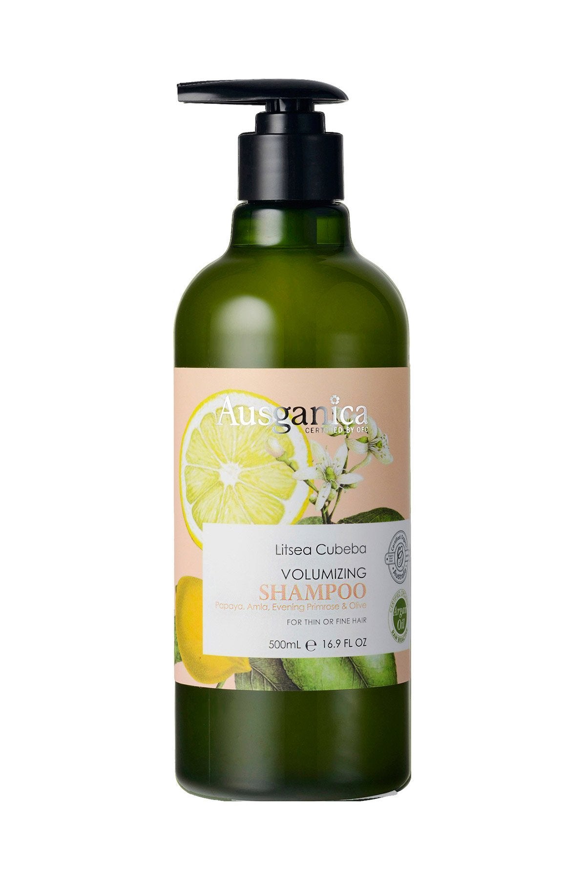 Ausganica Certified Organic Litsea Cubeba Volumizing Shampoo 500ml